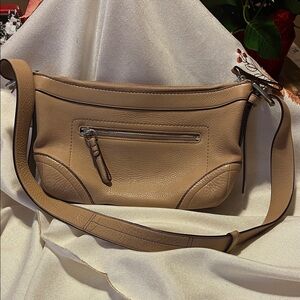 Coach Tan Leather Crossbody Bag